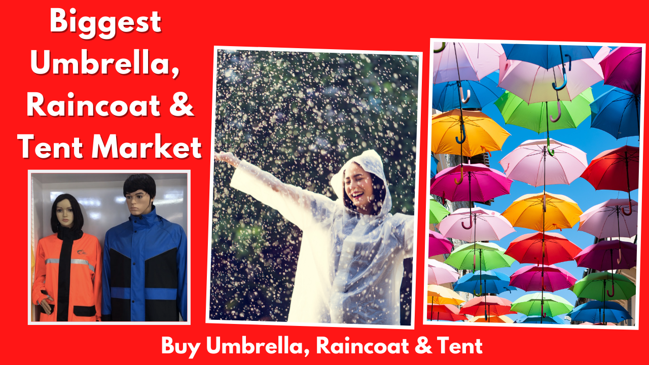 Biggest Umbrella, Raincoat & Tent Market in China